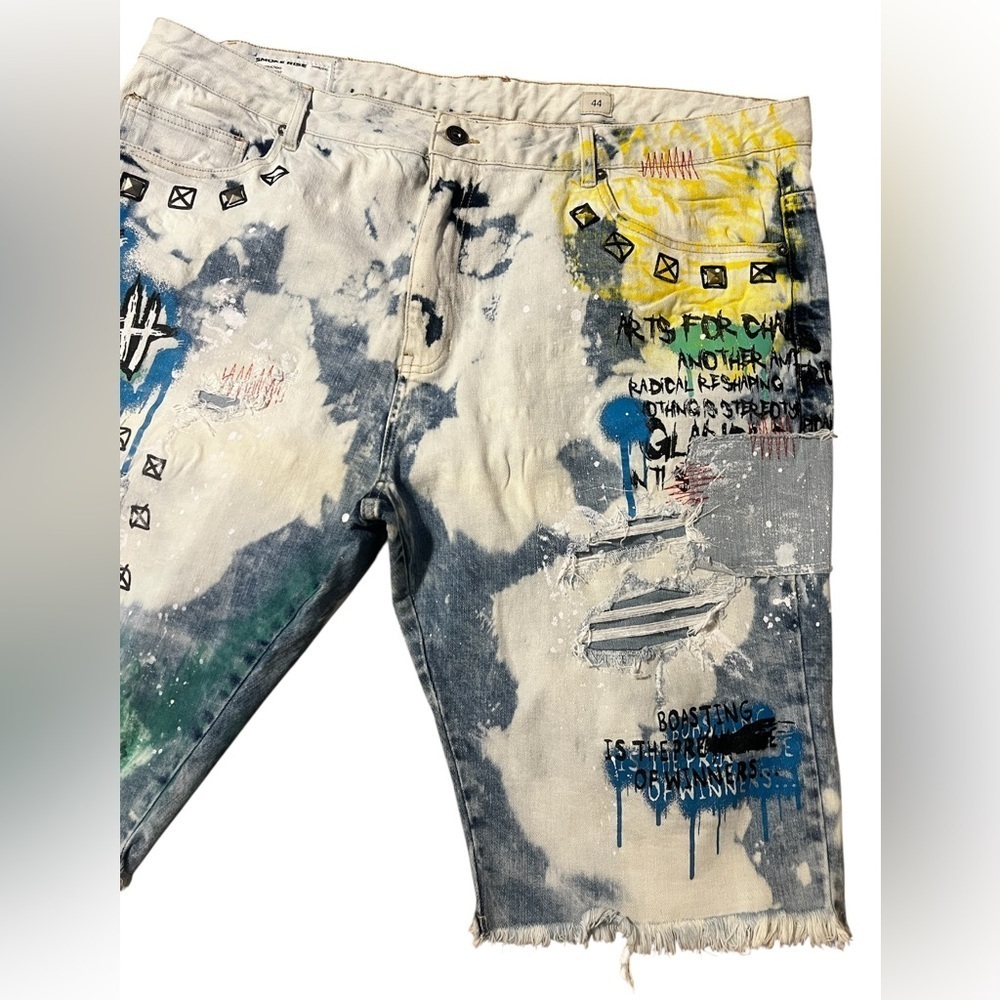 Smoke Rise Denim Riot Shorts - Picture 4 of 13